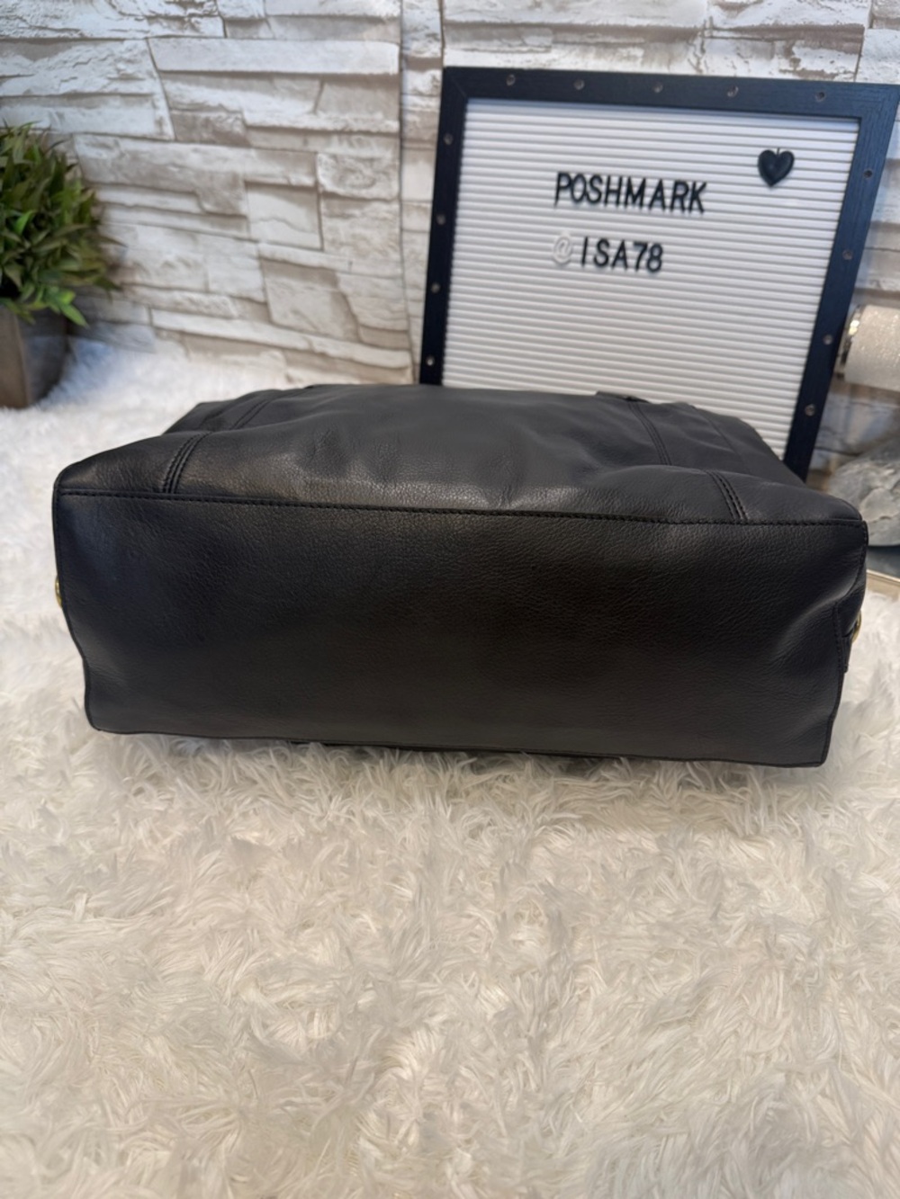 Coach Black Leather Campbell Satchel - Picture 6 of 16
